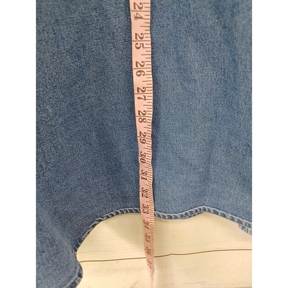 Vtg Magellan Shirt Mens XL Hunting Rifle Pistol Blue Denim Button Down Patch - Picture 7 of 10